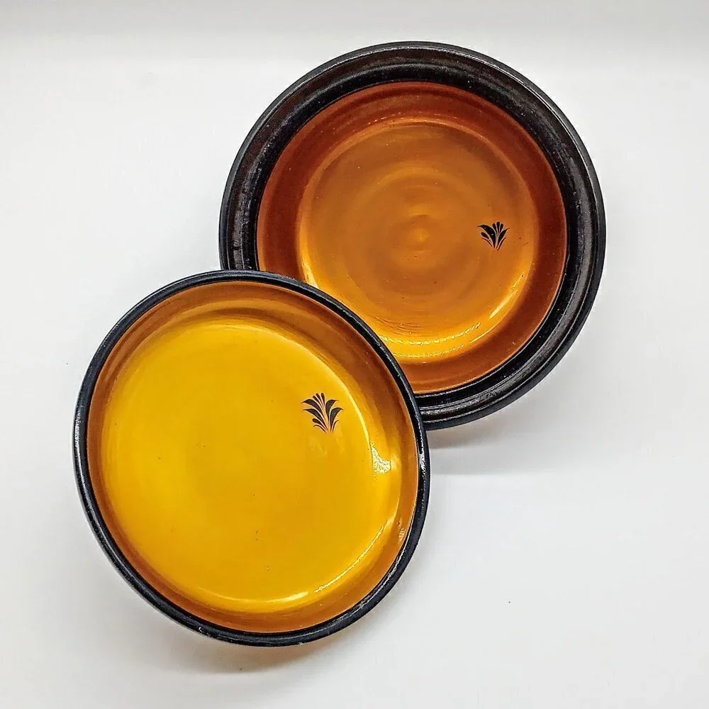 Russian Khokhloma Folk Art Painted Round Wood Covered Bowl - Picture 4 of 6